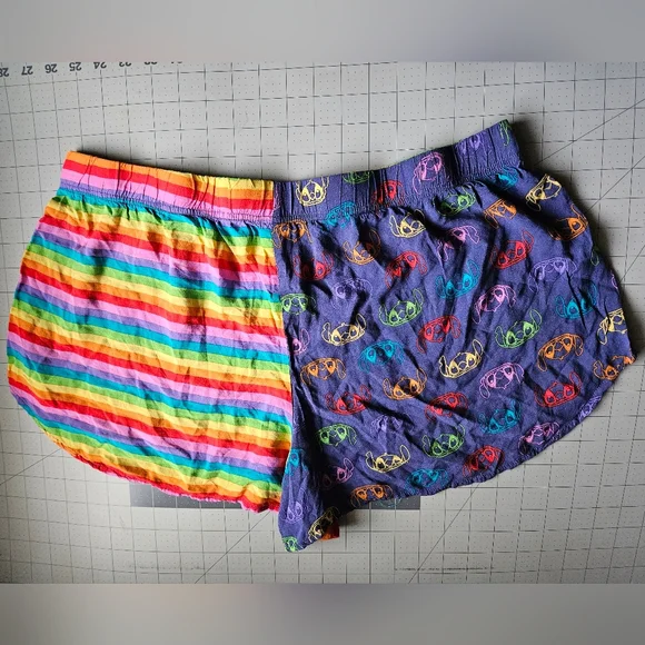 Disney Purple Stitch Pride Tank Top And Shorts 2 Piece - Picture 4 of 6